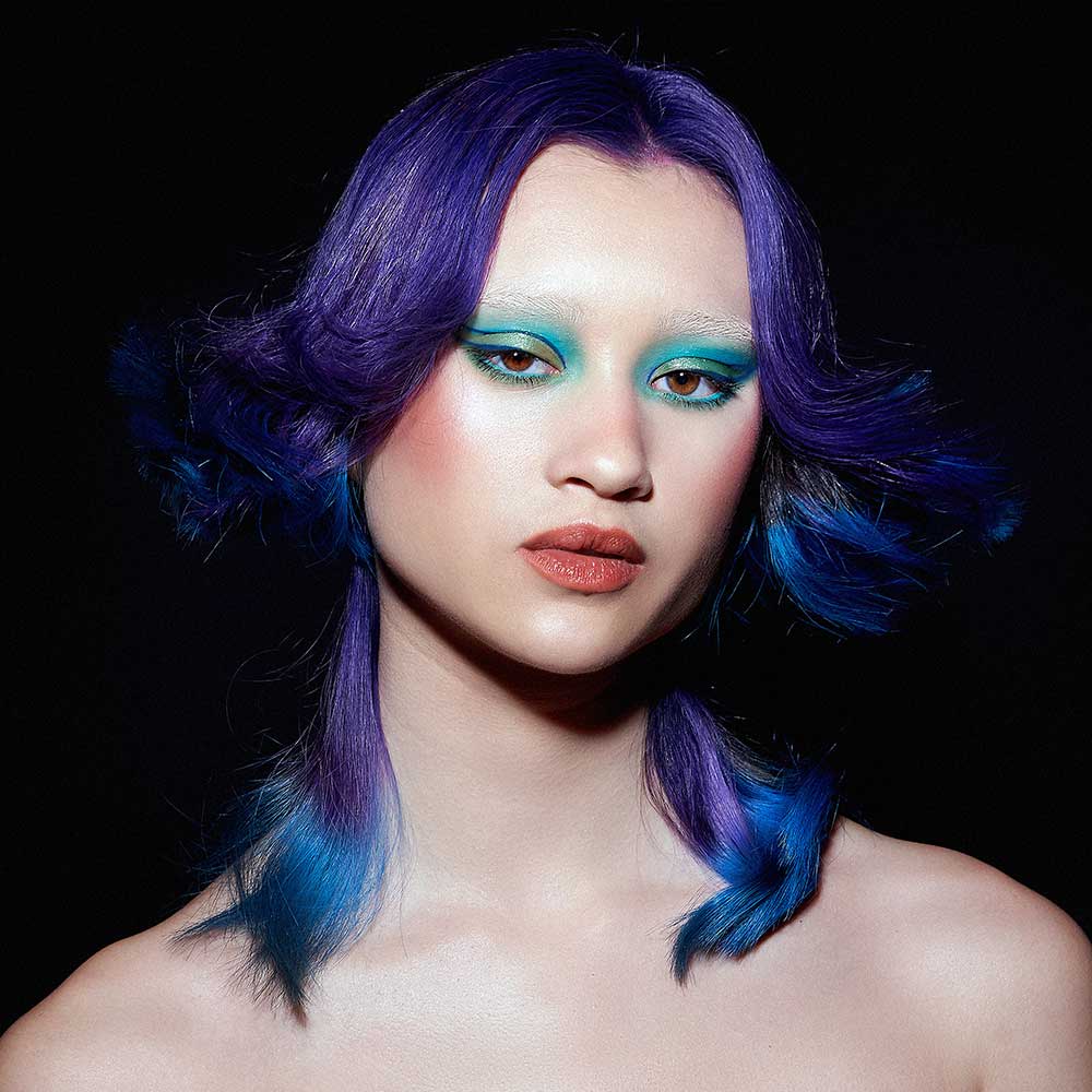 Attitude Hair Dye - Space Angel duo Semipermanente Haarfärbekombination - Lila/Blau
